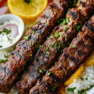 Koobideh Kabob – 1 Chicken & 1 Beef
